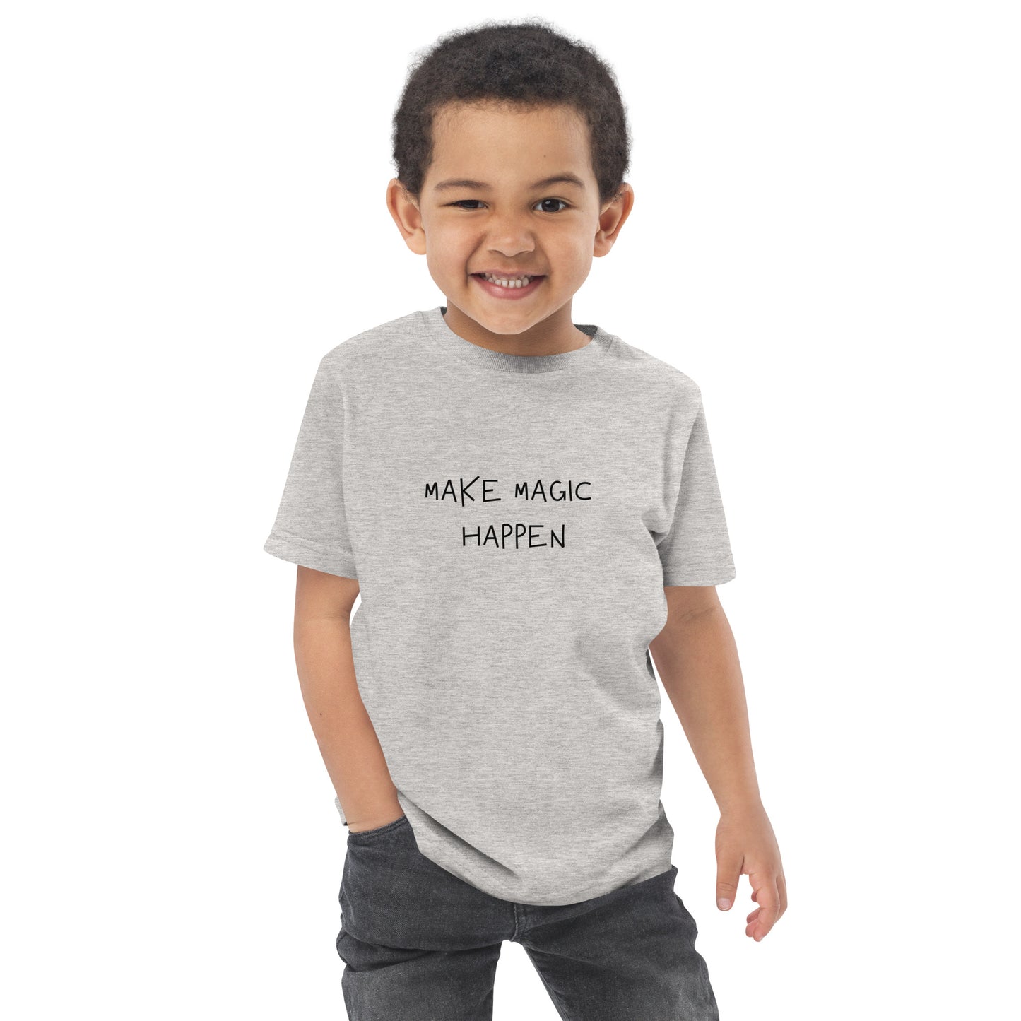 Toddler jersey t-shirt - MAKE MAGIC HAPPEN