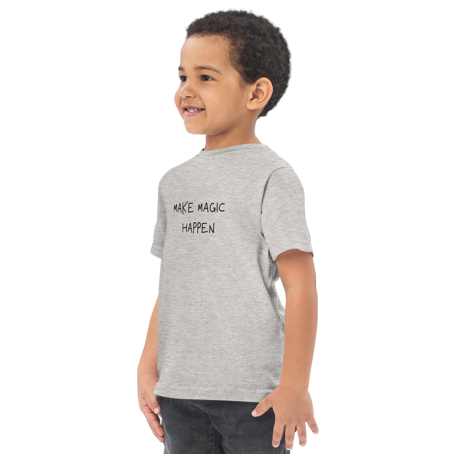 Toddler jersey t-shirt - MAKE MAGIC HAPPEN