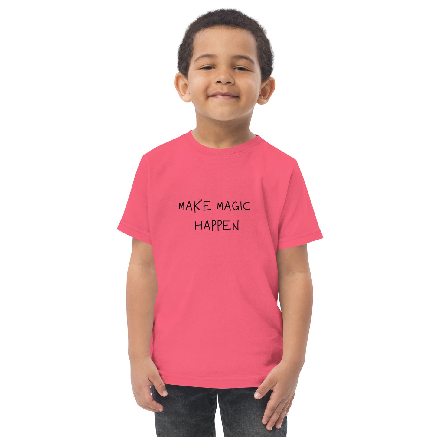 Toddler jersey t-shirt - MAKE MAGIC HAPPEN