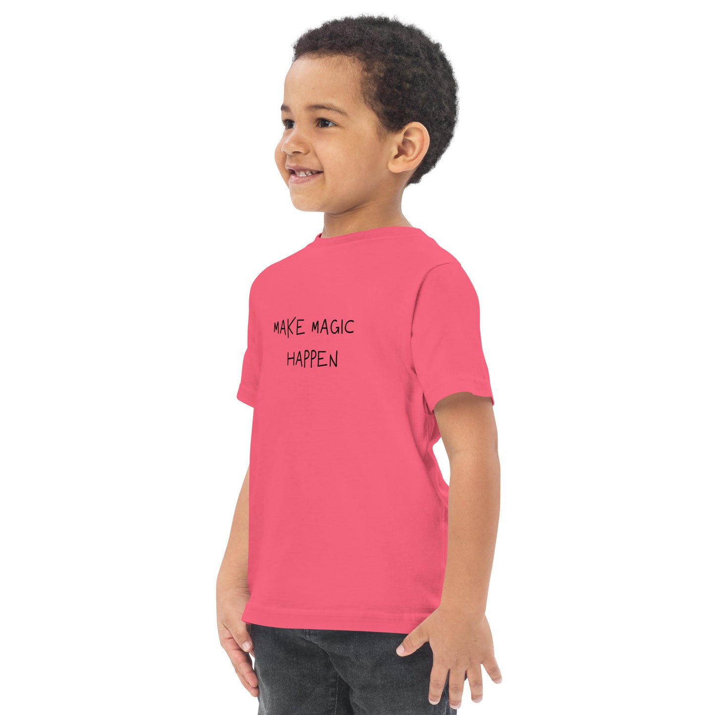 Toddler jersey t-shirt - MAKE MAGIC HAPPEN