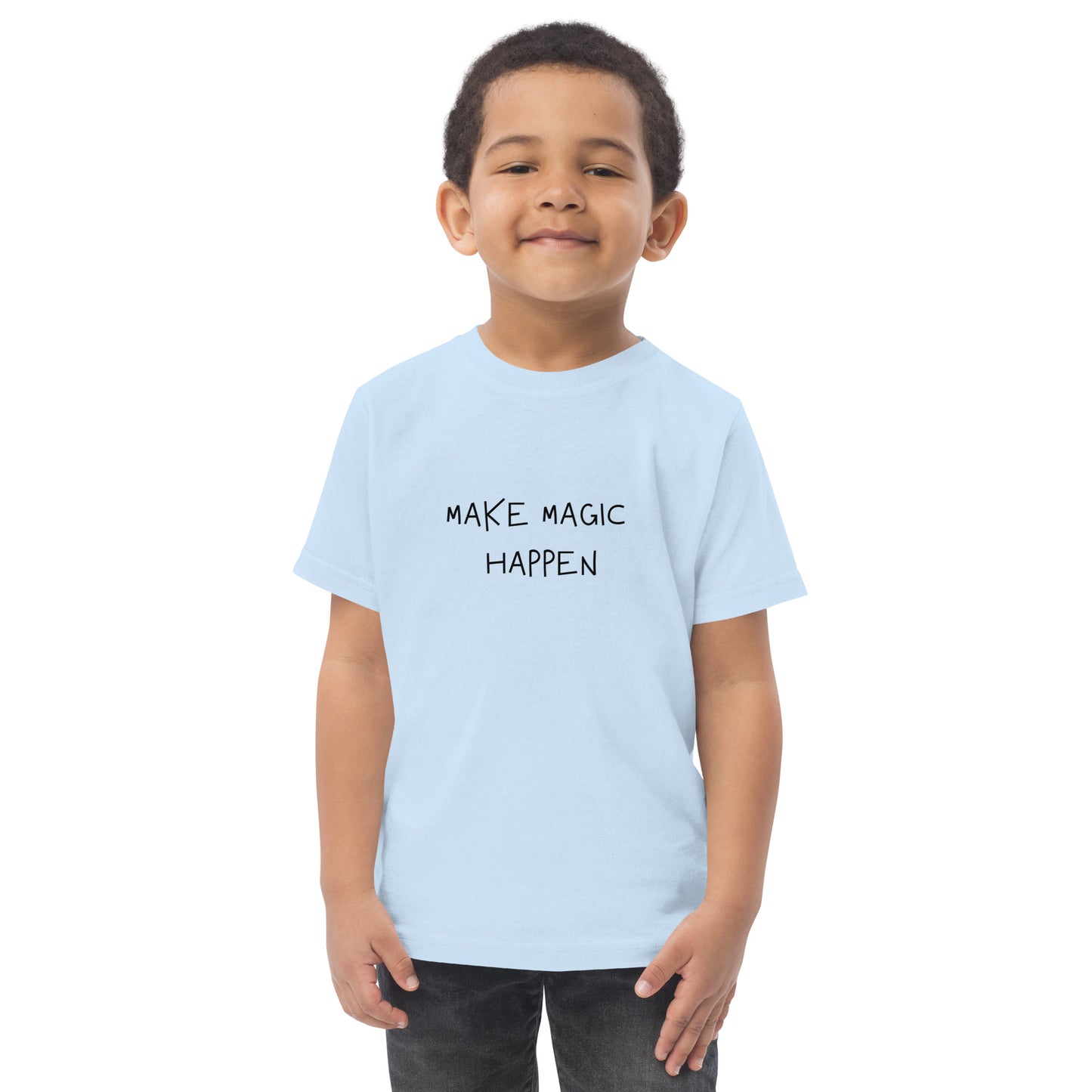 Toddler jersey t-shirt - MAKE MAGIC HAPPEN