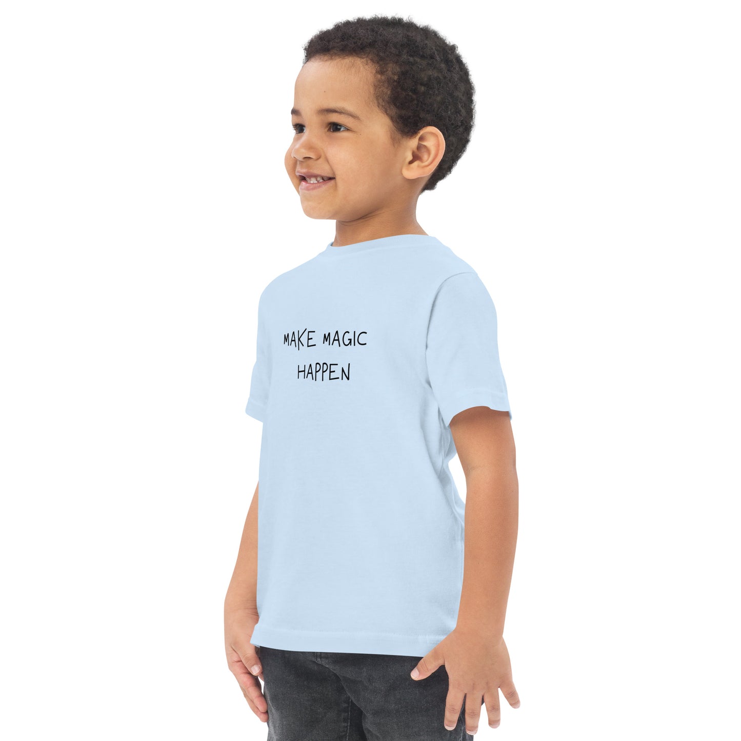 Toddler jersey t-shirt - MAKE MAGIC HAPPEN