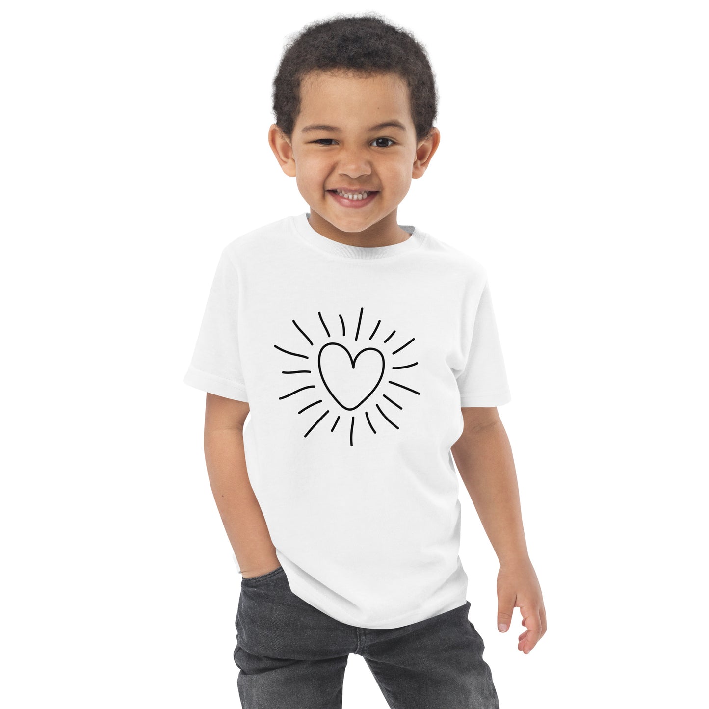 Toddler jersey t-shirt - heart