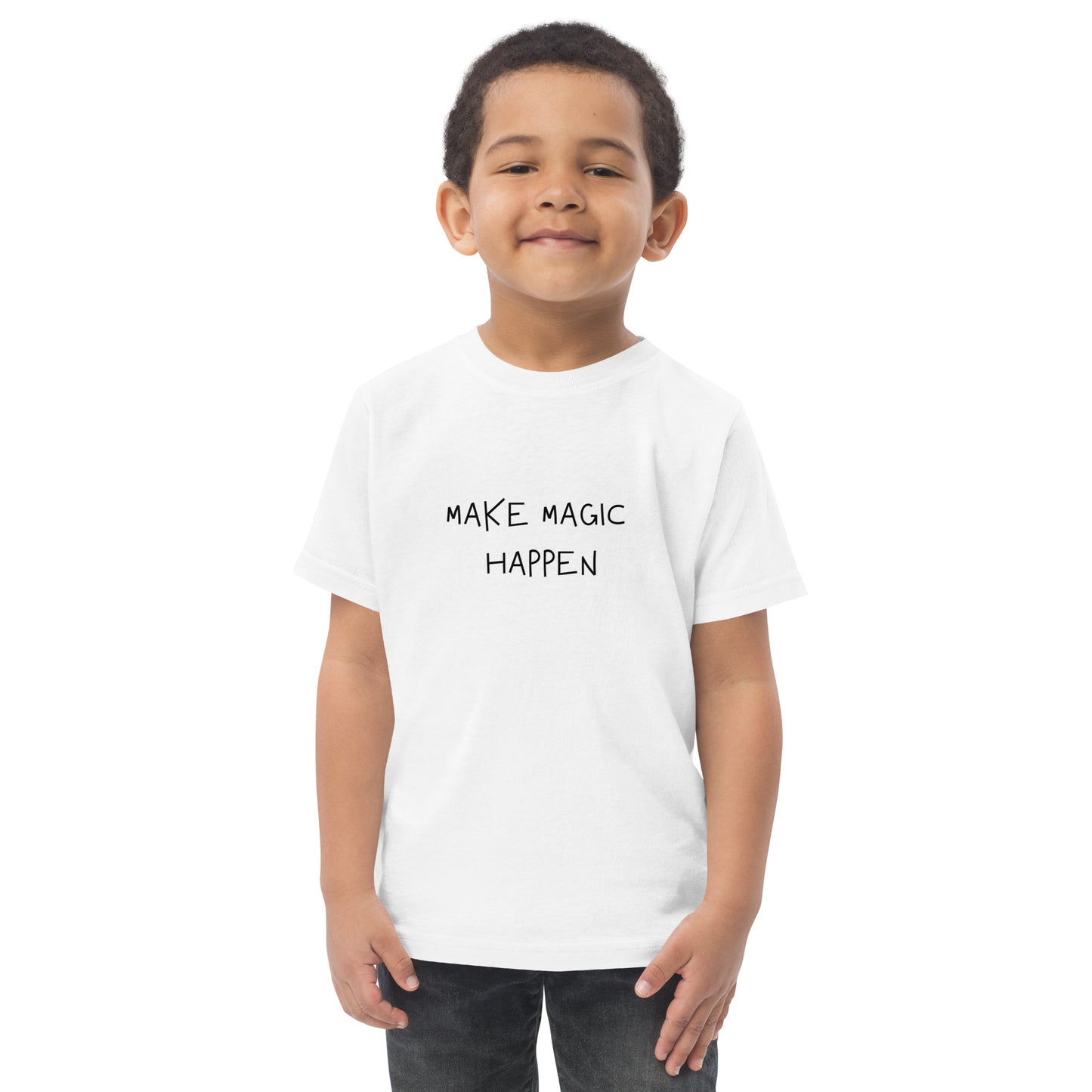 Toddler jersey t-shirt - MAKE MAGIC HAPPEN