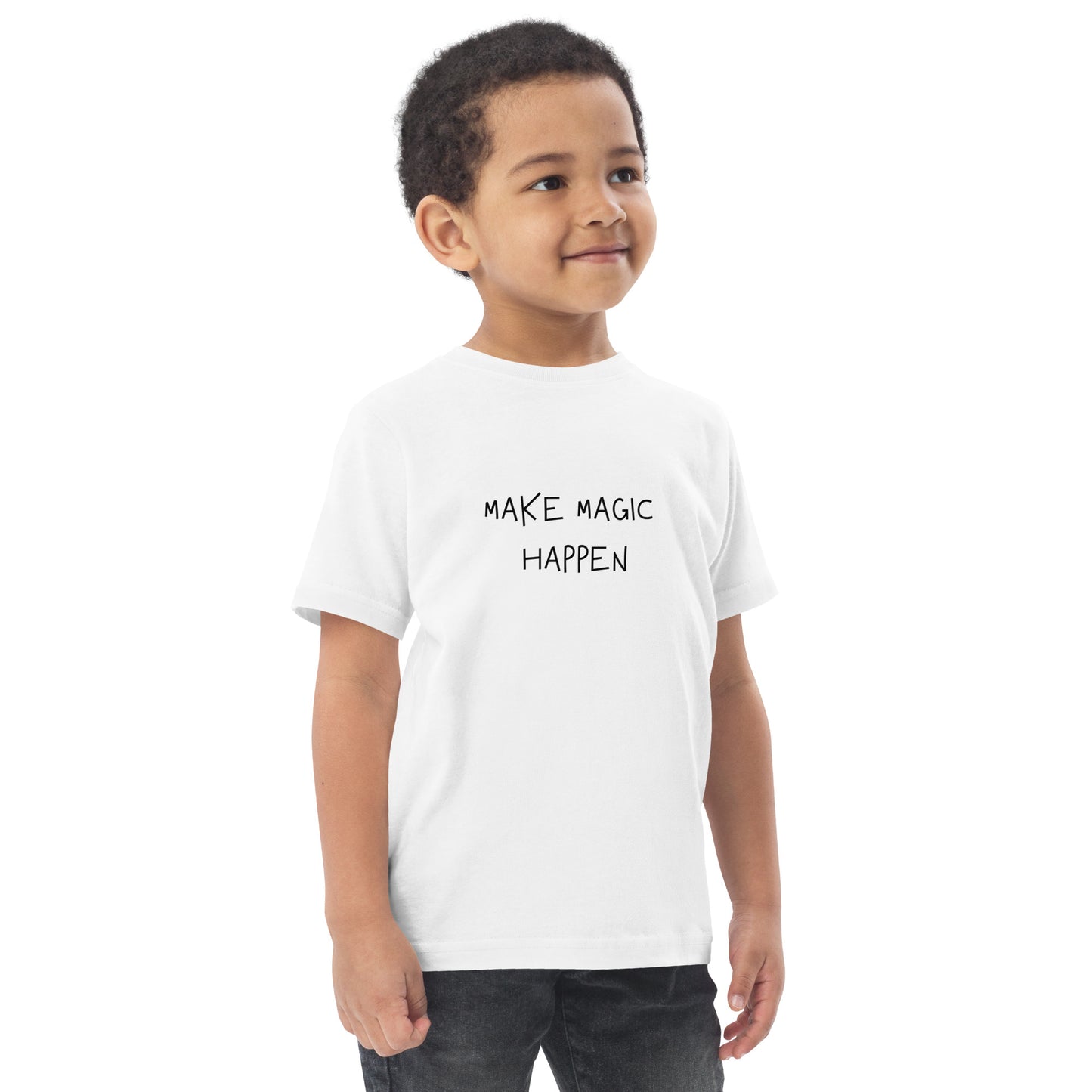 Toddler jersey t-shirt - MAKE MAGIC HAPPEN