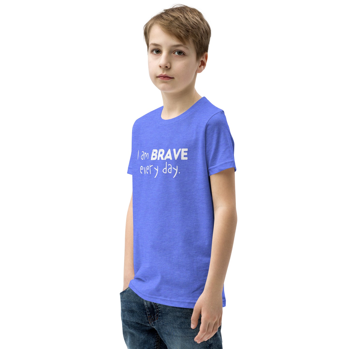 Youth Short Sleeve T-Shirt - I am Brave every day