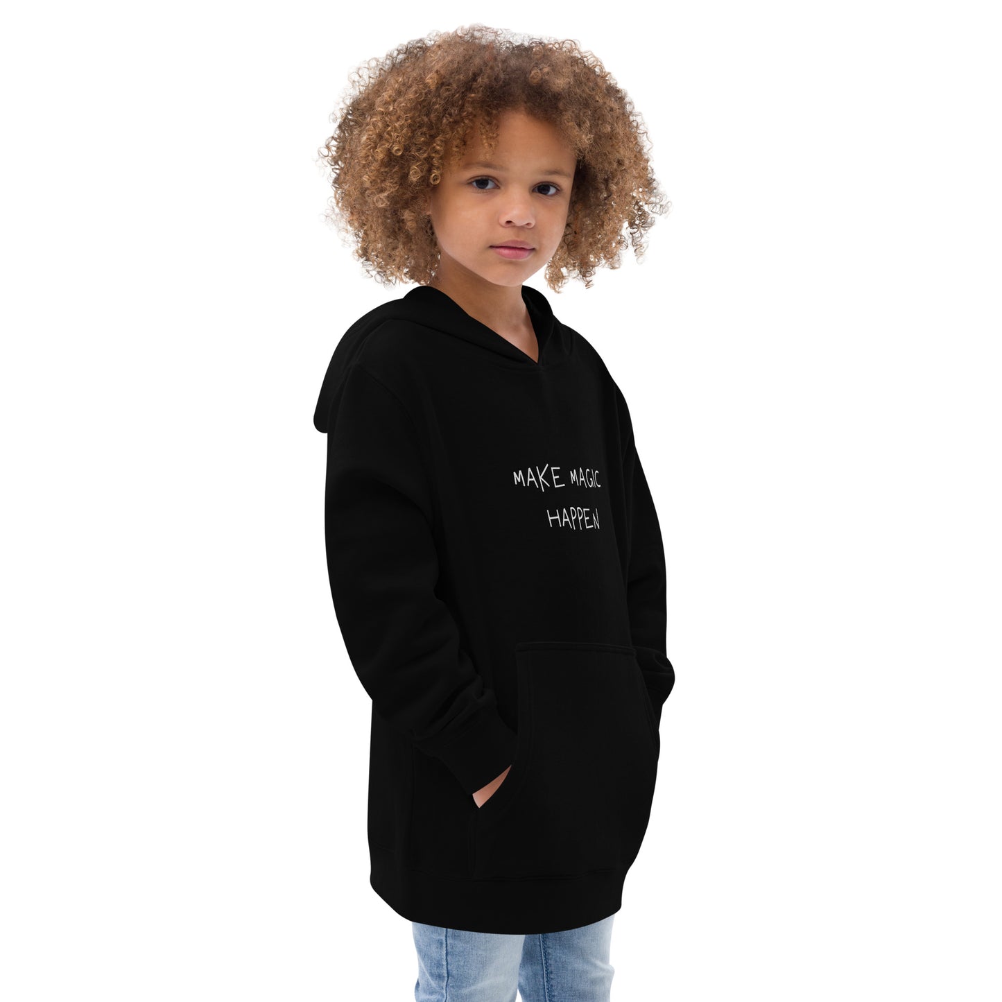 Kids fleece hoodie - MAKE MAGIC HAPPEN