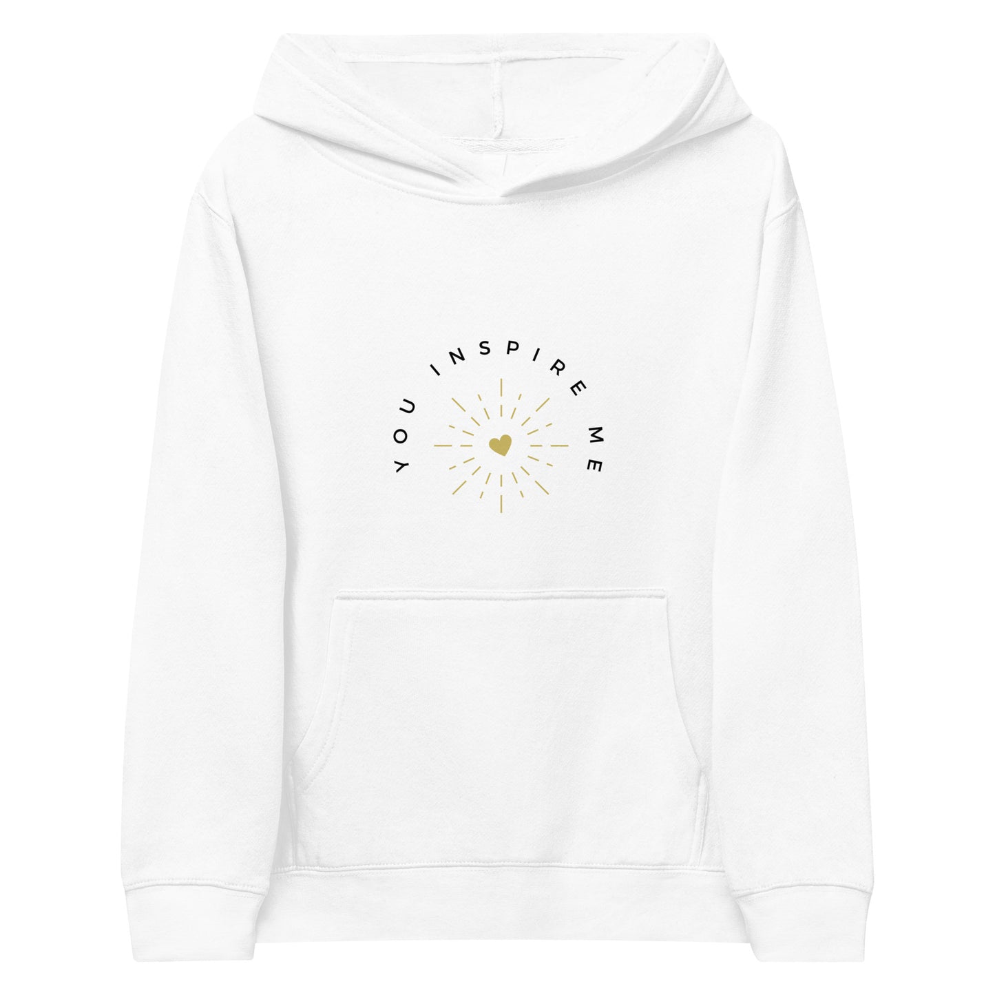 Kids fleece hoodie - YOU INSPIRE ME