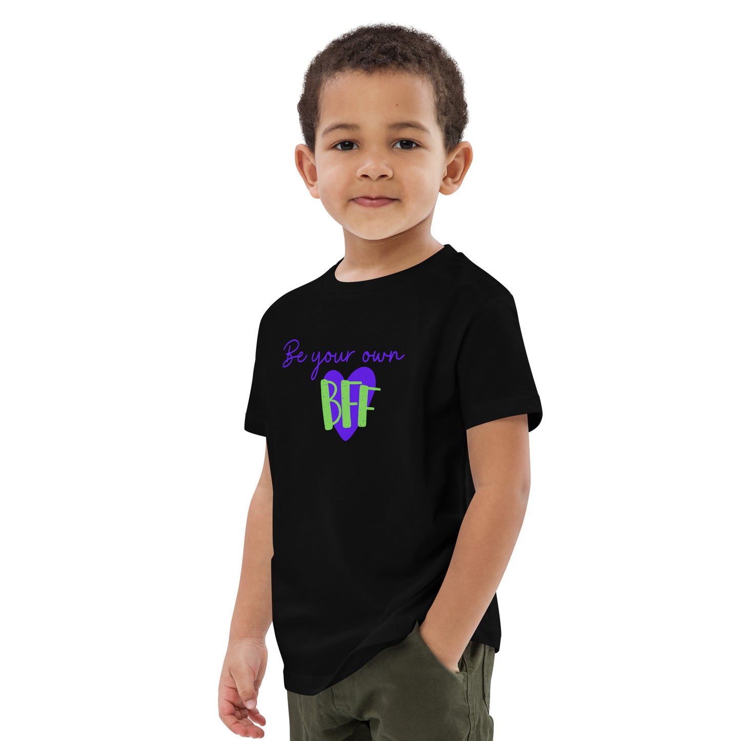 Organic cotton kids t-shirt - Be your own BFF