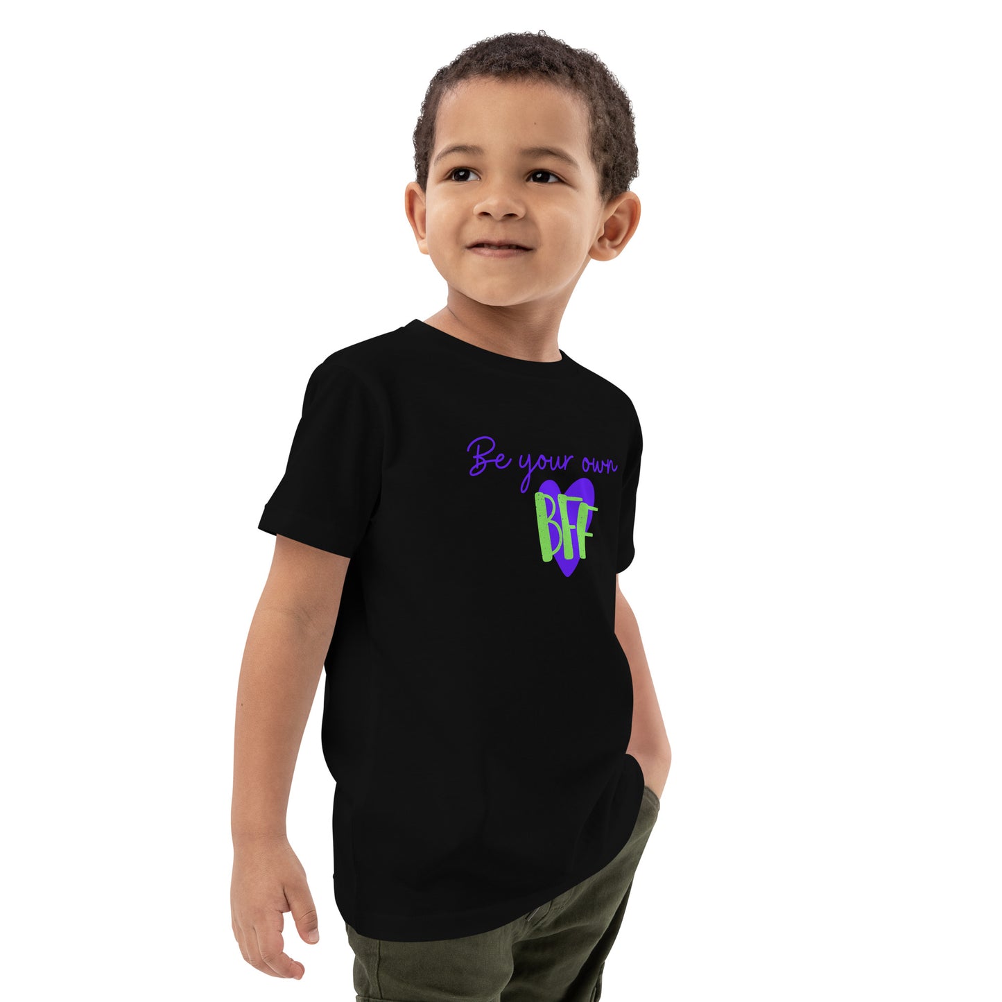 Organic cotton kids t-shirt - Be your own BFF