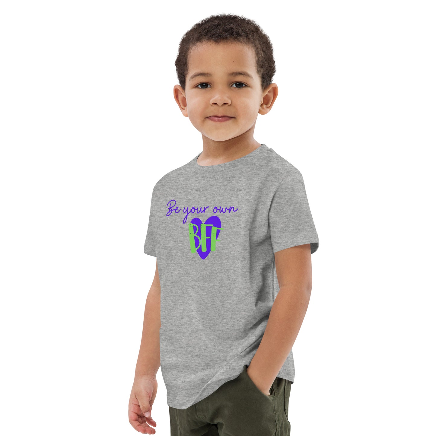 Organic cotton kids t-shirt - Be your own BFF