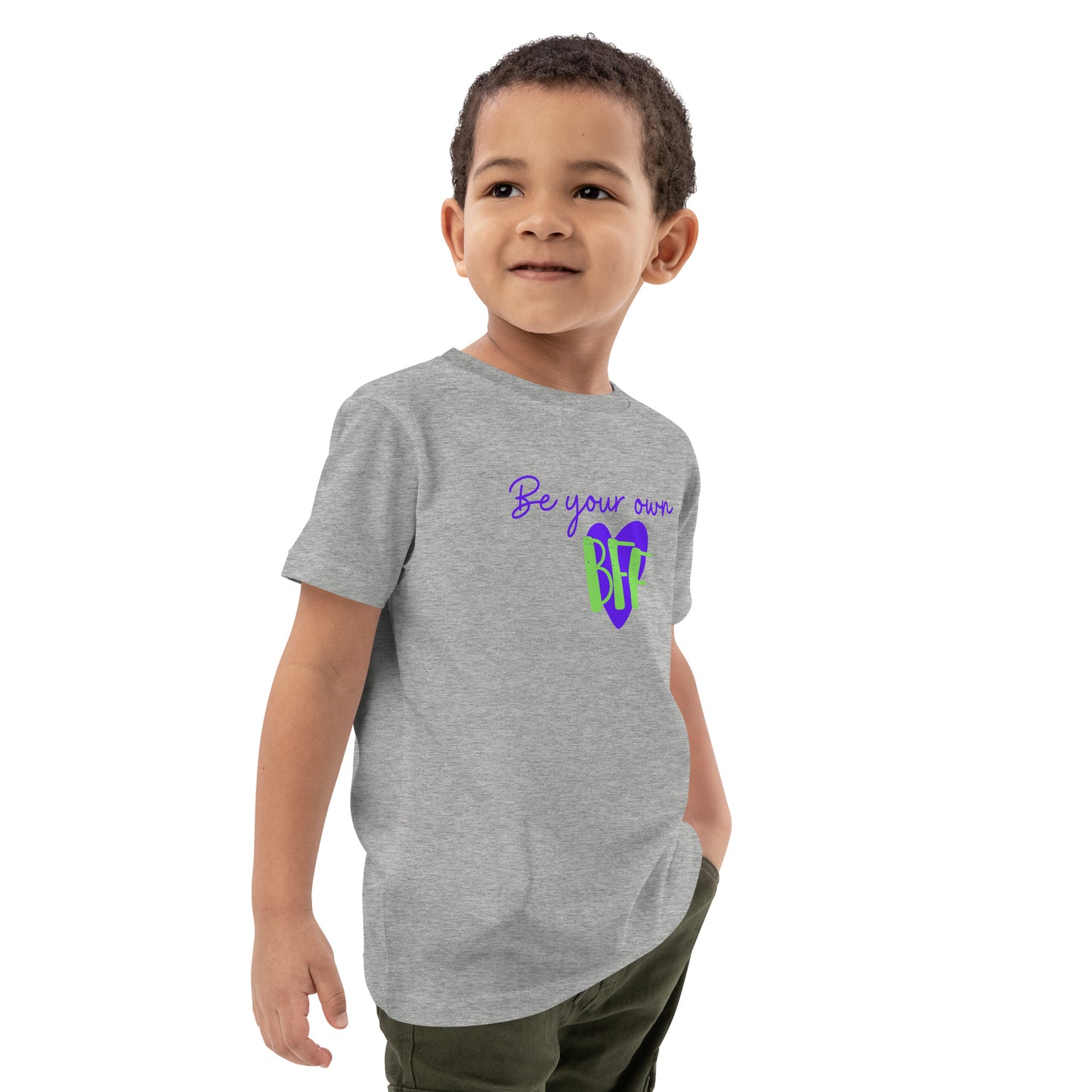 Organic cotton kids t-shirt - Be your own BFF