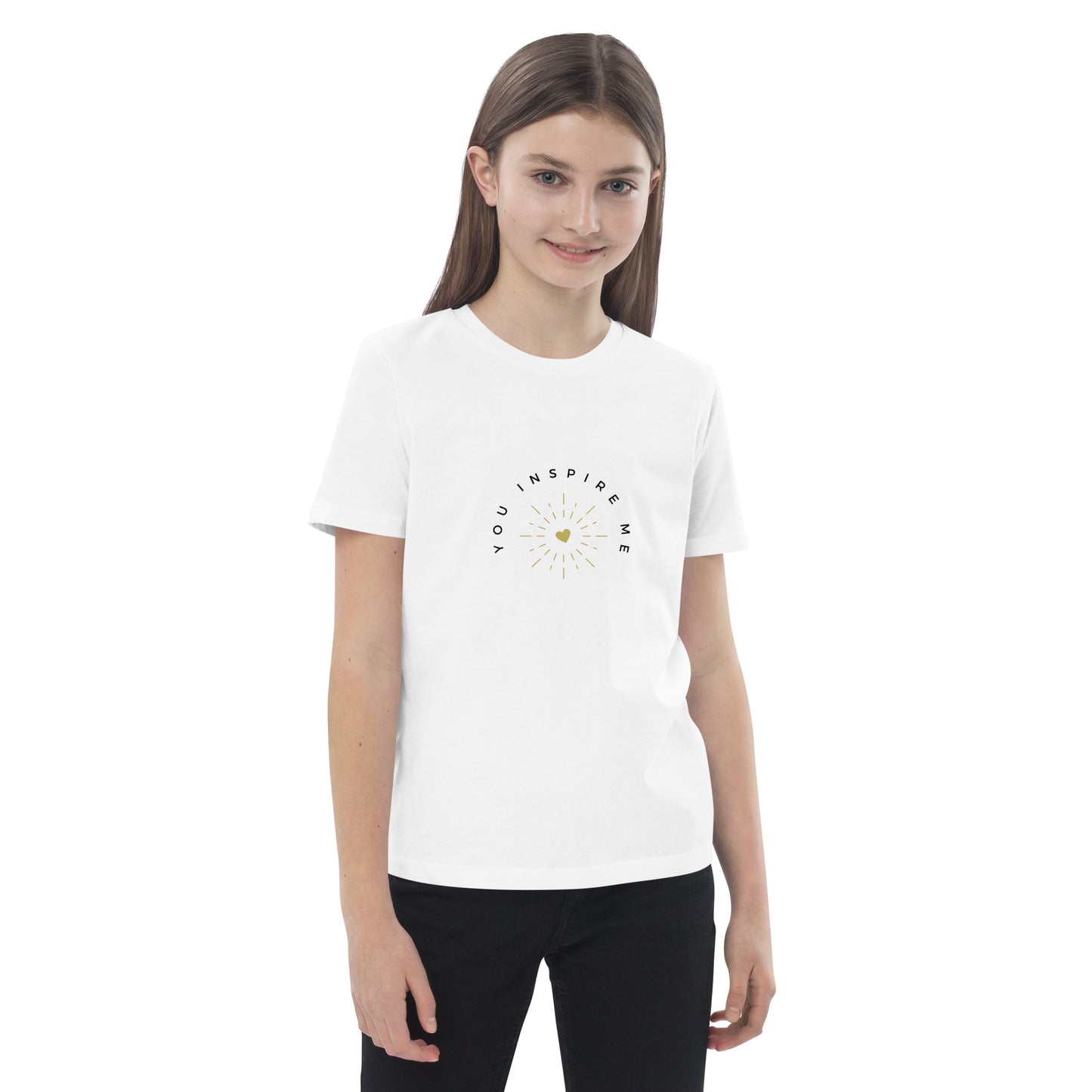 Organic cotton kids t-shirt - YOU INSPIRE ME