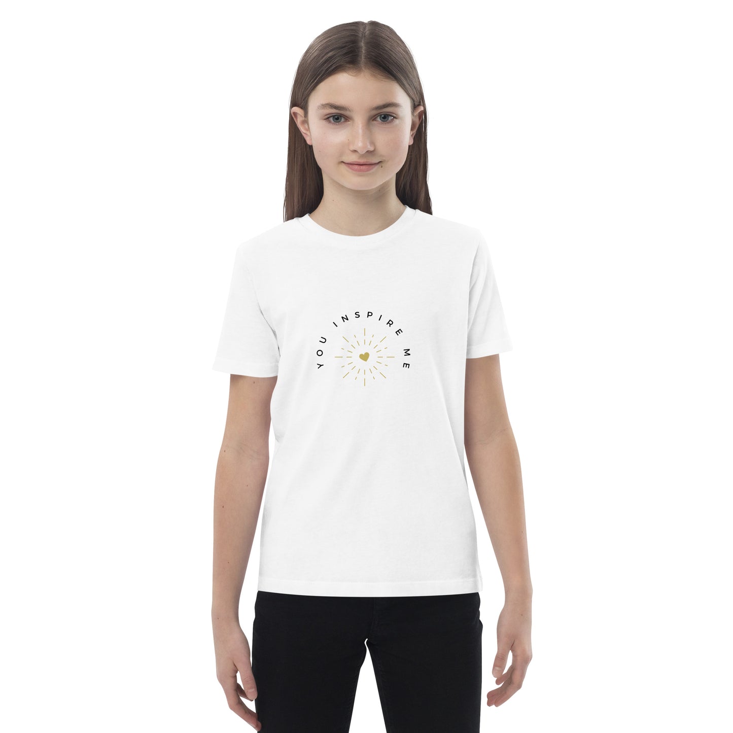 Organic cotton kids t-shirt - YOU INSPIRE ME