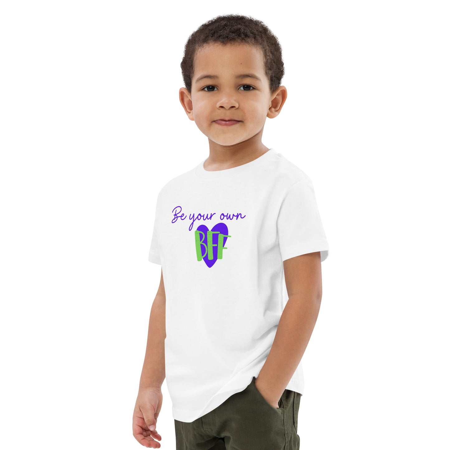 Organic cotton kids t-shirt - Be your own BFF