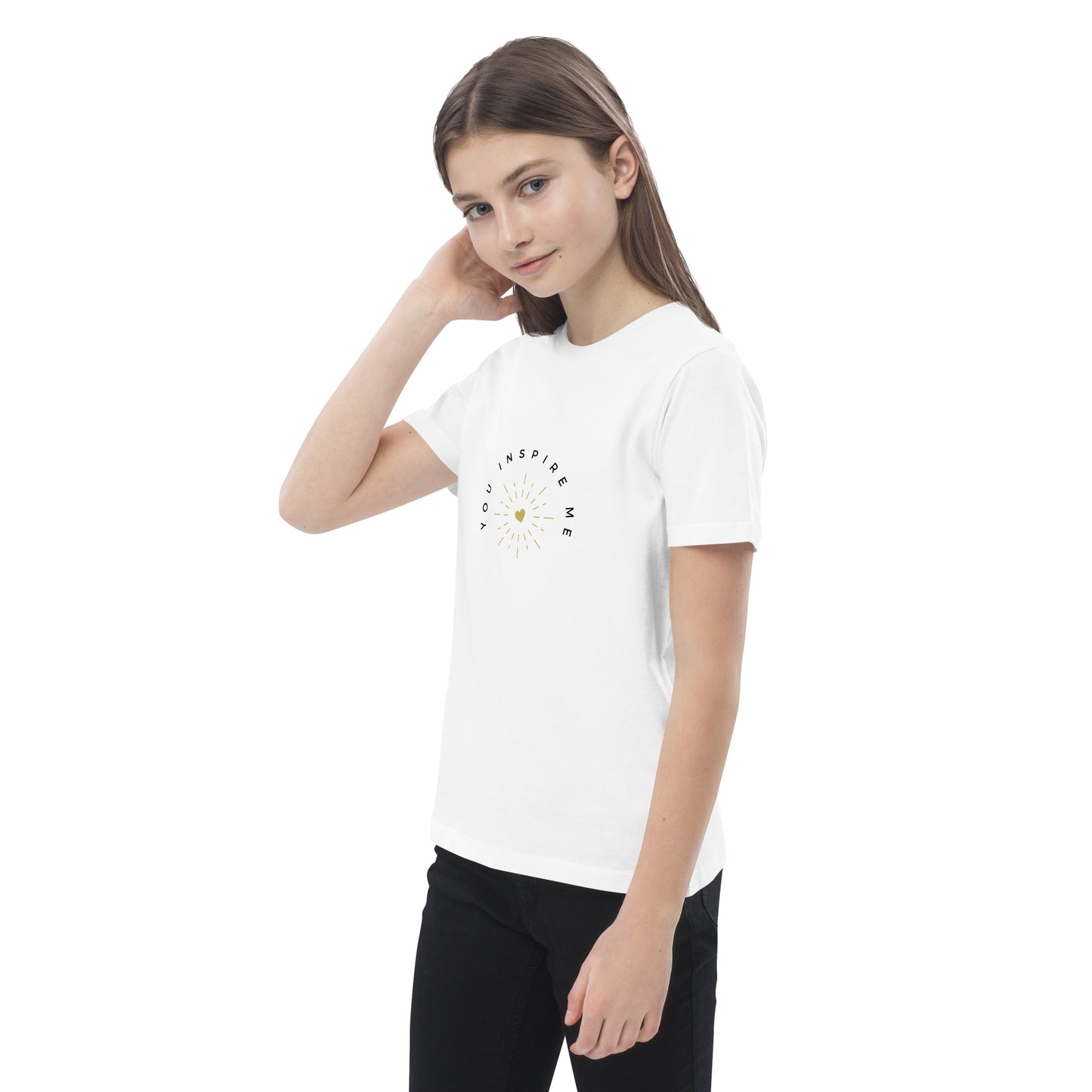 Organic cotton kids t-shirt - YOU INSPIRE ME