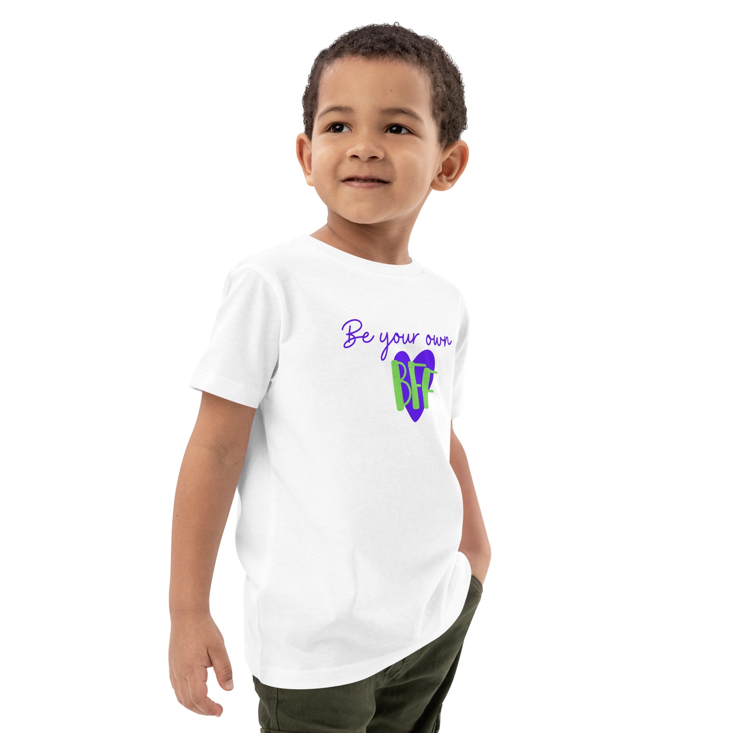 Organic cotton kids t-shirt - Be your own BFF