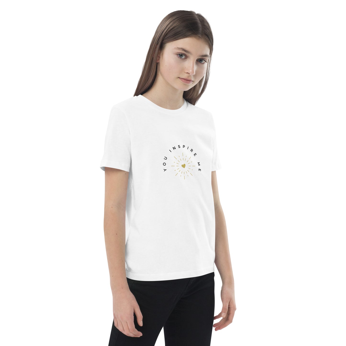 Organic cotton kids t-shirt - YOU INSPIRE ME