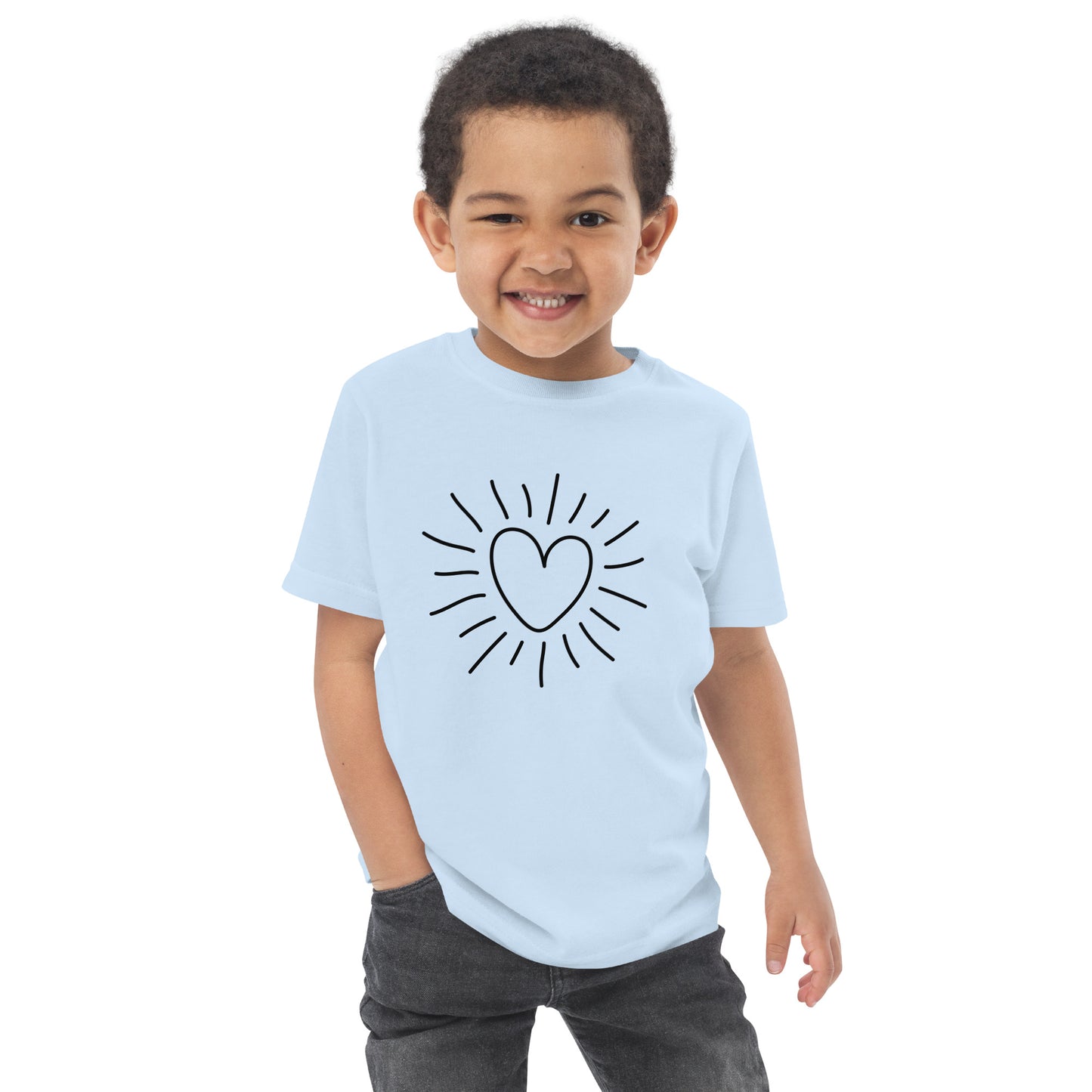 Toddler jersey t-shirt - heart