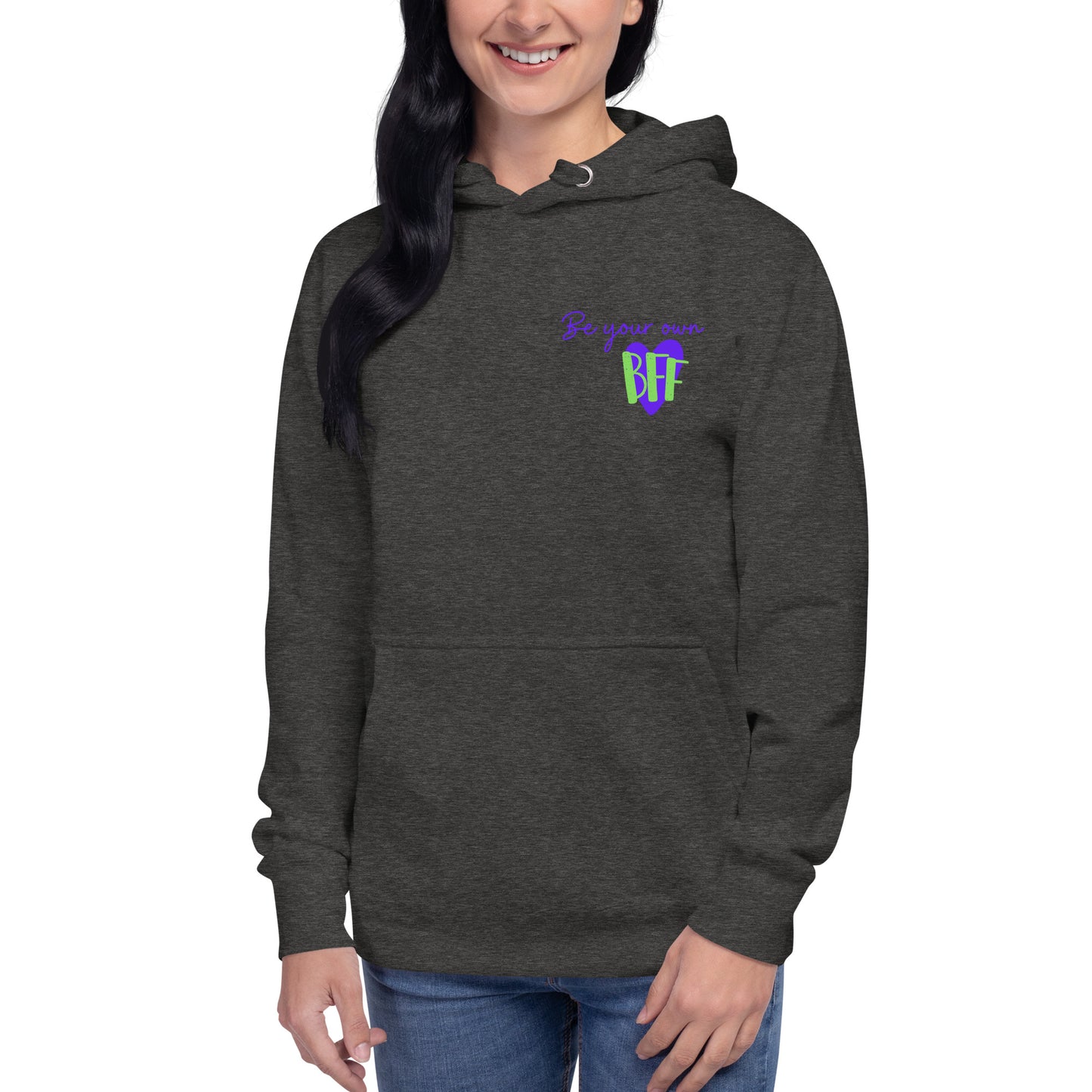 Unisex Hoodie - Be your own BFF (front and back)