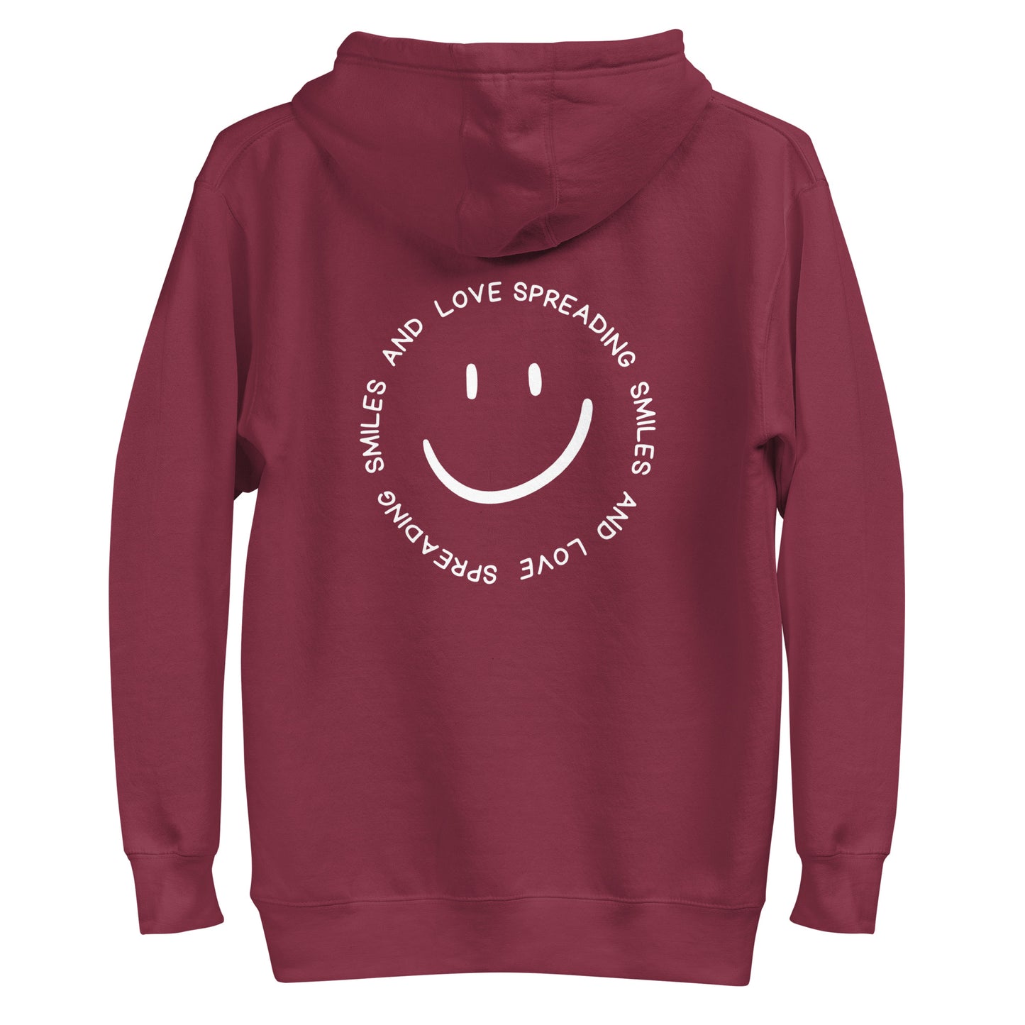 Unisex Hoodie - SPREADING SMILES AND LOVE (back)