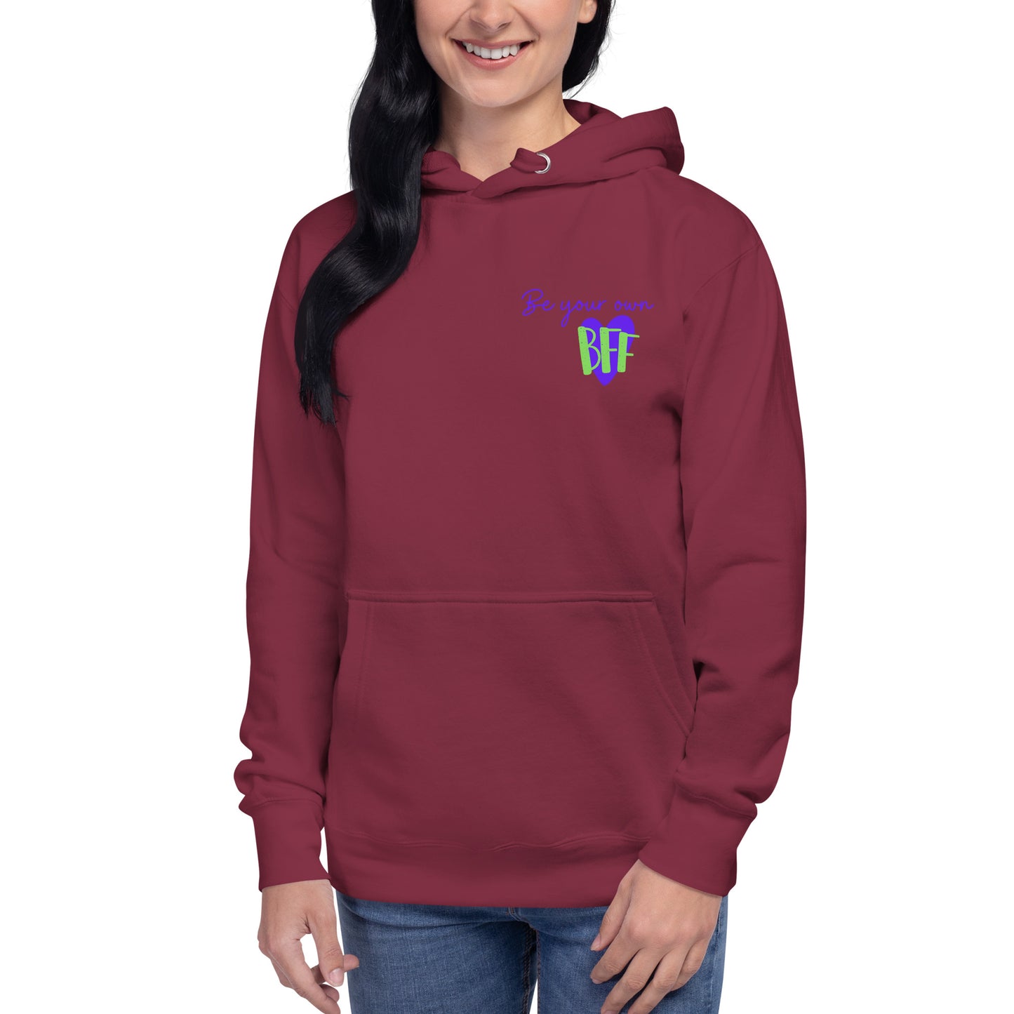 Unisex Hoodie - Be your own BFF (front and back)