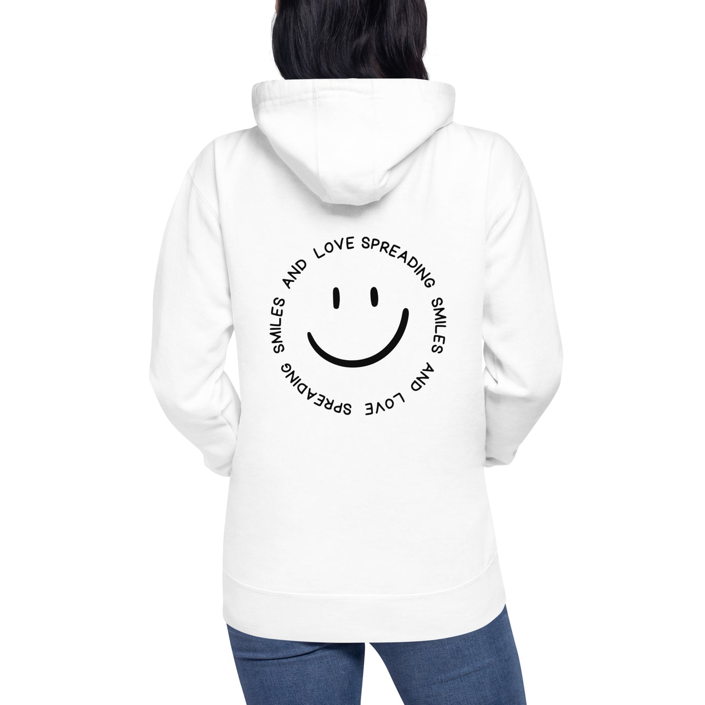 Unisex Hoodie - SPREADING SMILES AND LOVE (back)