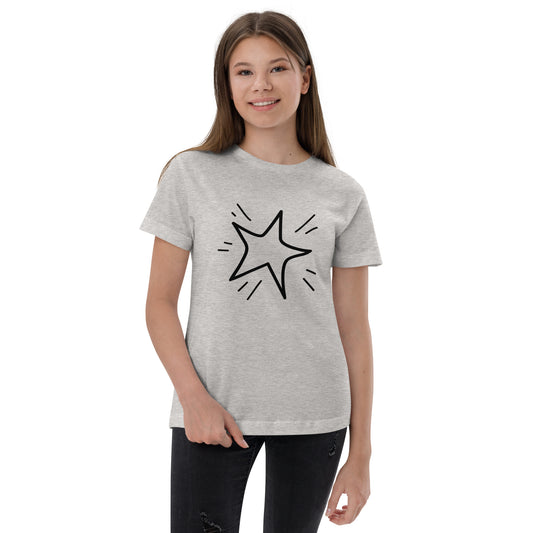 Youth jersey t-shirt - star (front)