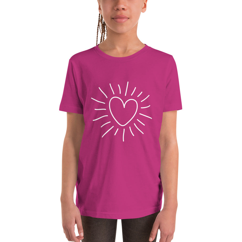 Youth Short Sleeve T-Shirt - heart