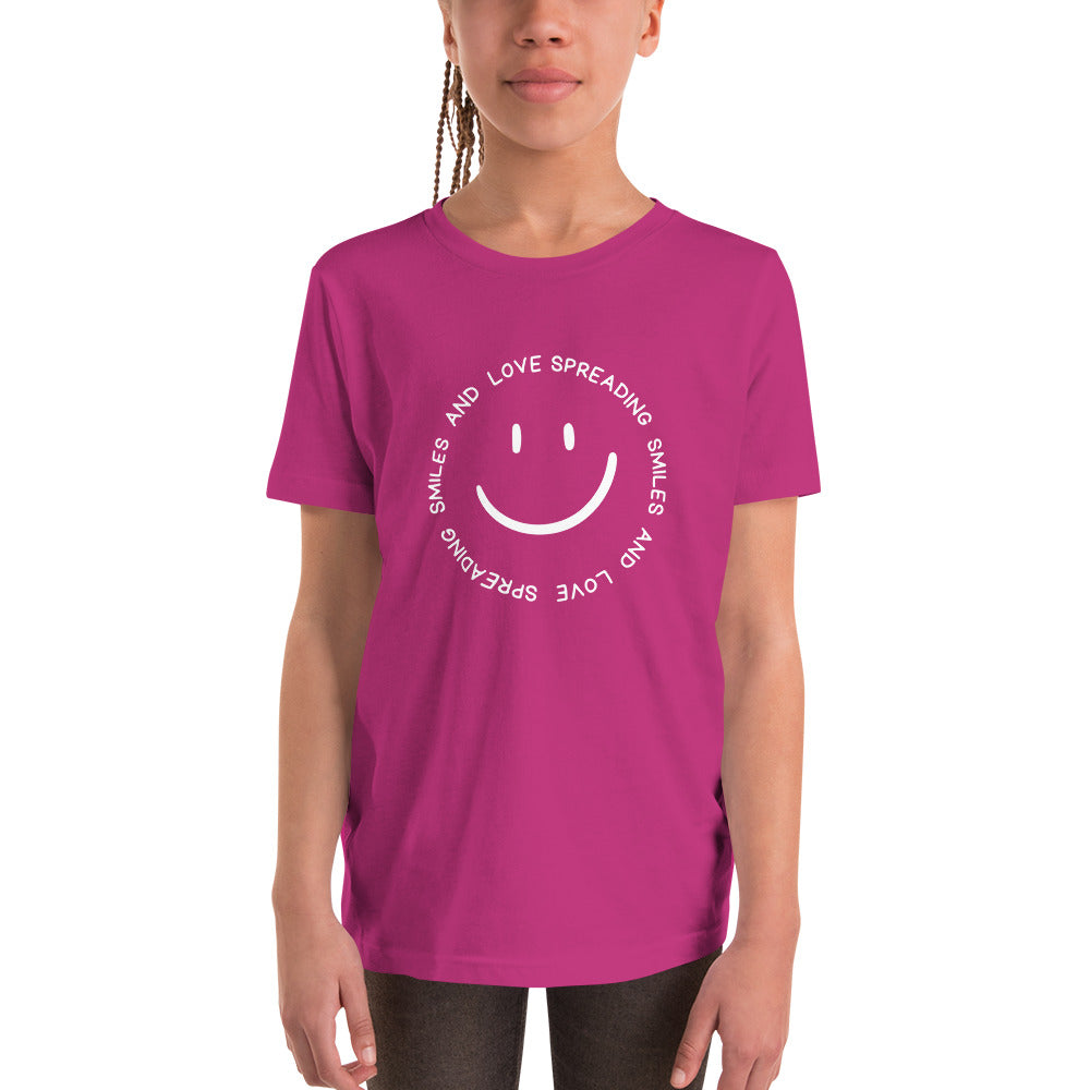 Youth Short Sleeve T-Shirt - SPREADING SMILES AND LOVE