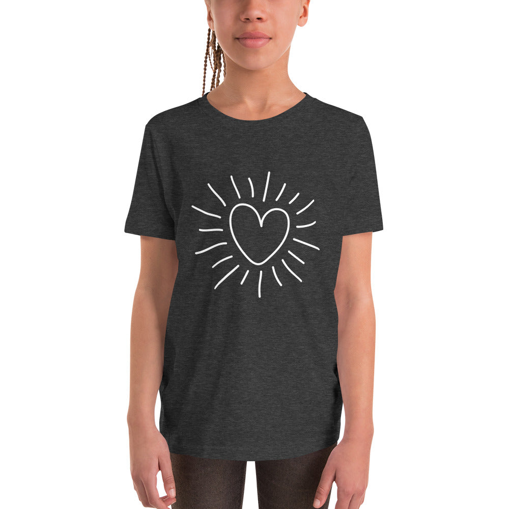 Youth Short Sleeve T-Shirt - heart
