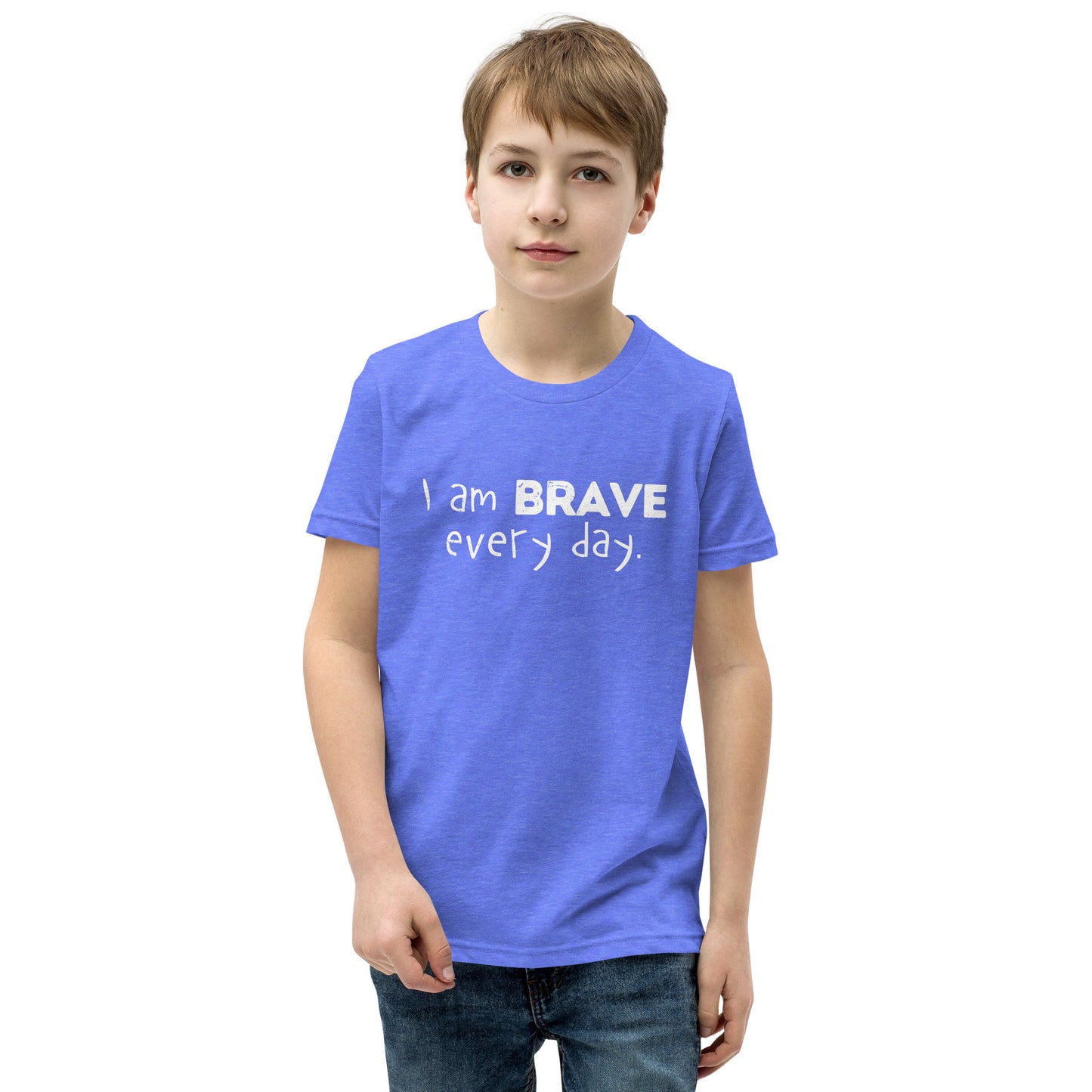 Youth Short Sleeve T-Shirt - I am Brave every day