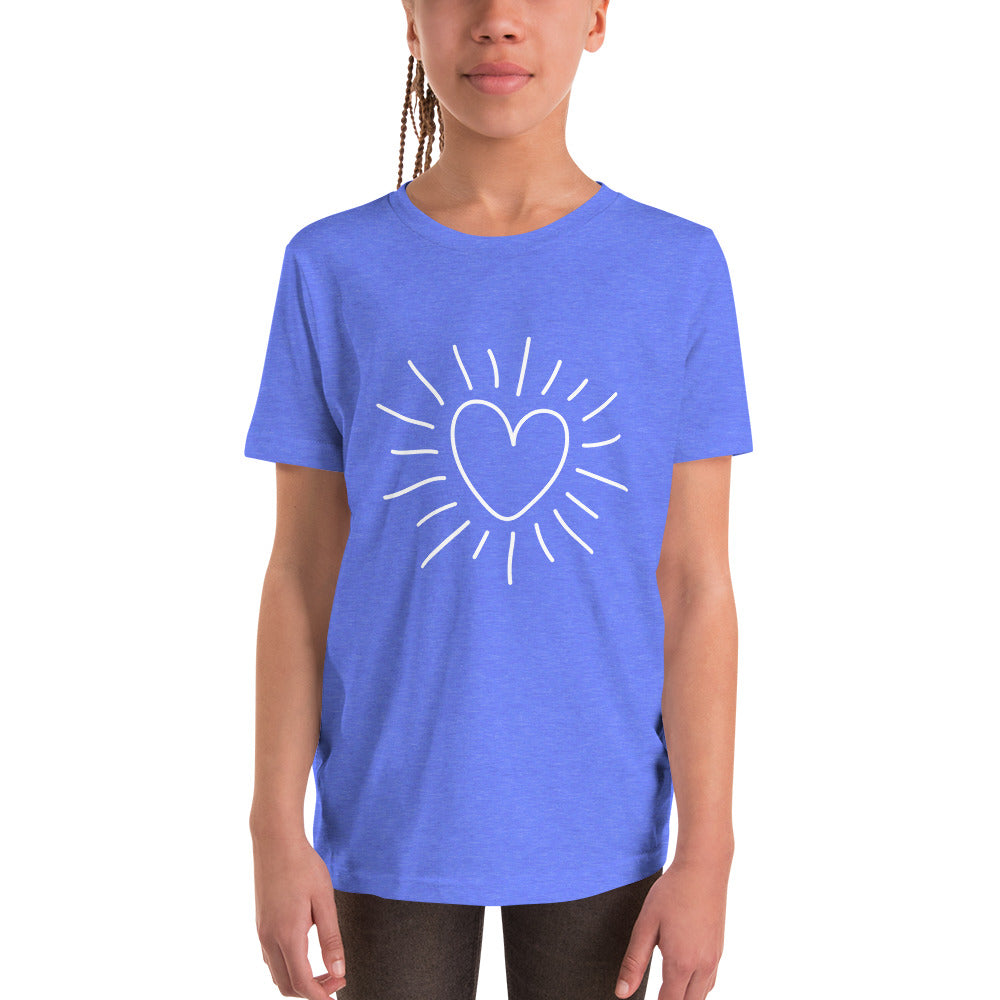 Youth Short Sleeve T-Shirt - heart