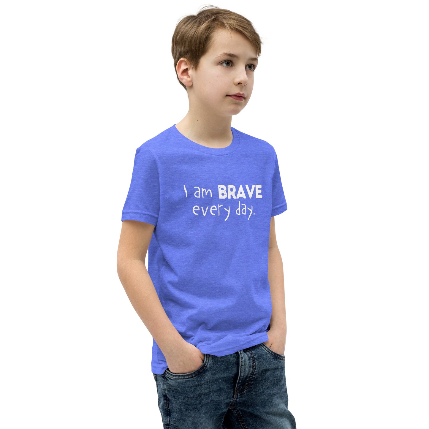 Youth Short Sleeve T-Shirt - I am Brave every day