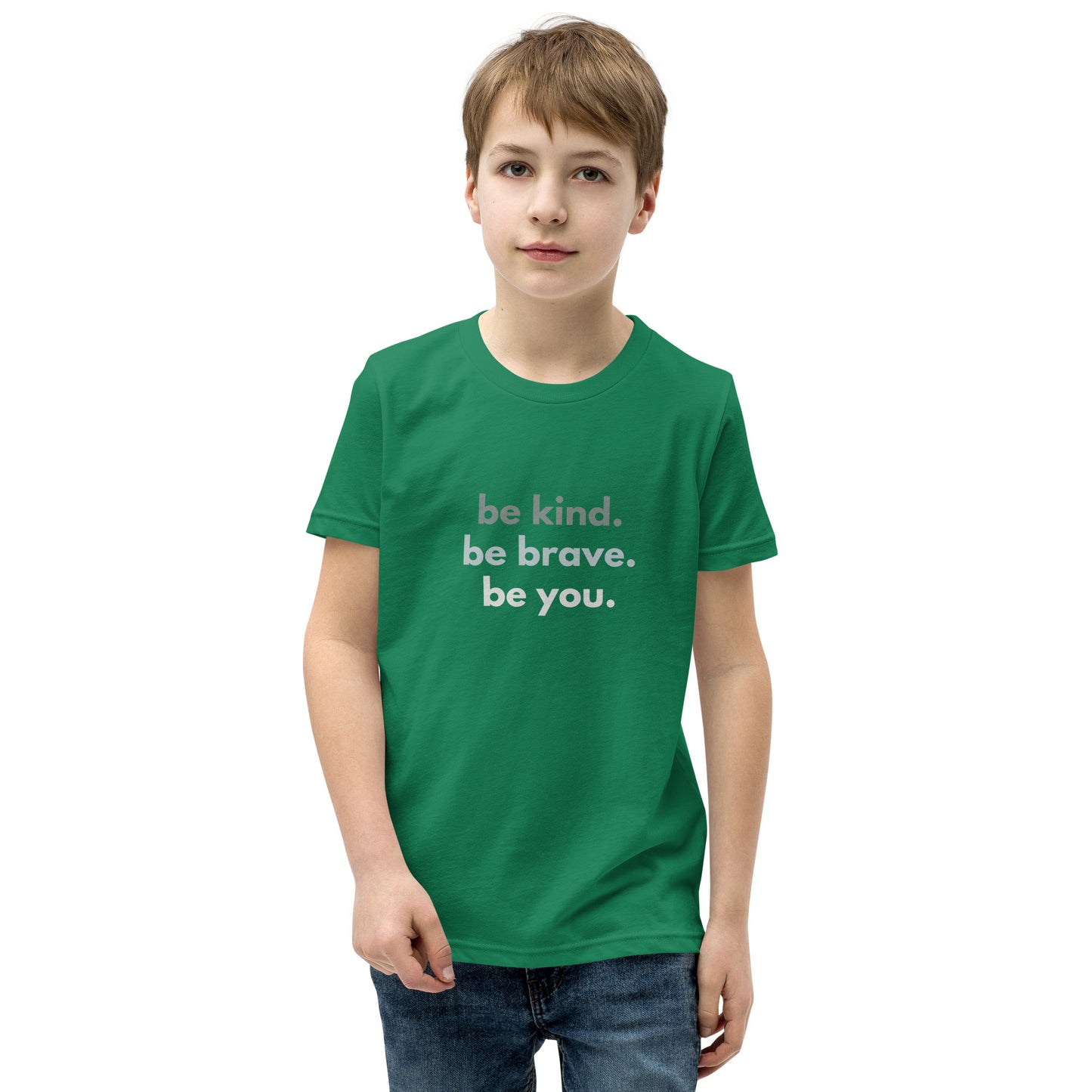 Youth Short Sleeve T-Shirt - Be kind. Be brave. Be you.