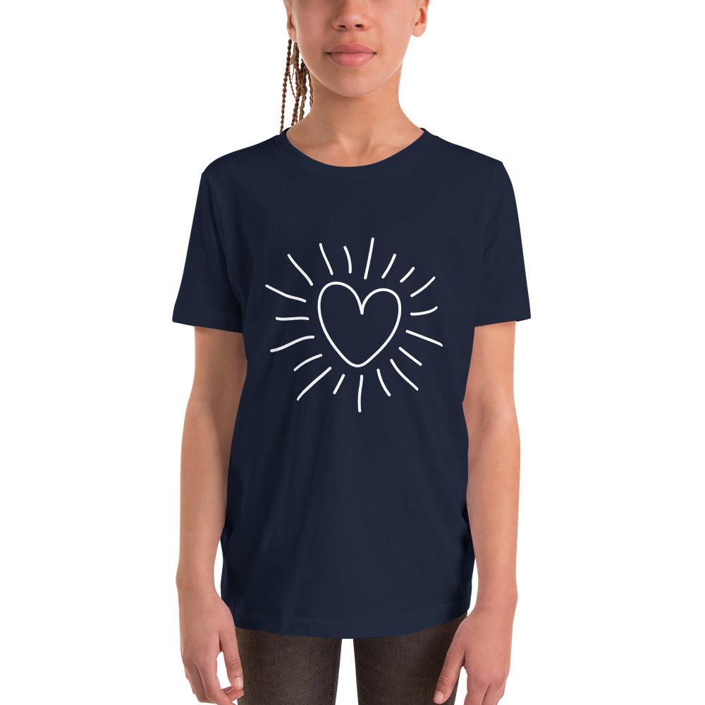 Youth Short Sleeve T-Shirt - heart