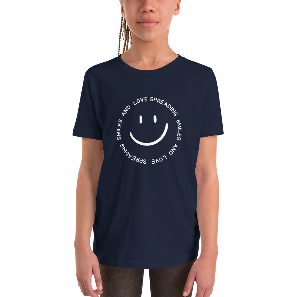 Youth Short Sleeve T-Shirt - SPREADING SMILES AND LOVE