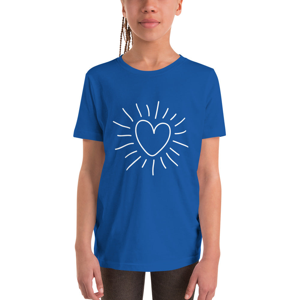 Youth Short Sleeve T-Shirt - heart